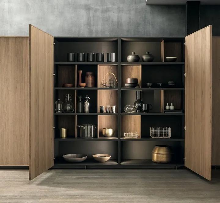 Open-plan kitchen with full-height pantry and panel-ready refrigeration, Hawaii residence