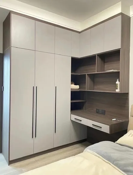 Closet organization system with island and seated dressing area, Hawaii residence