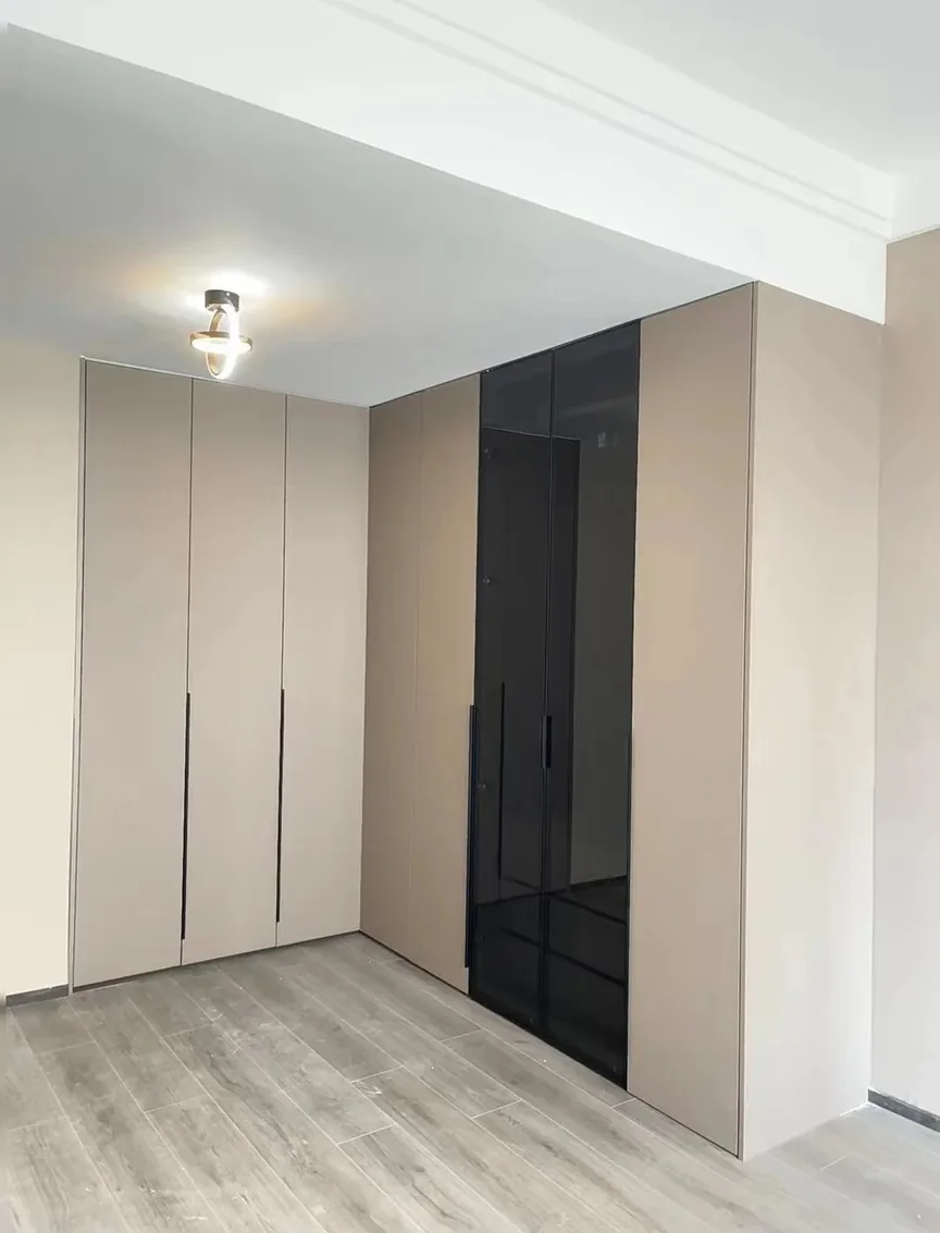 Luxury walk-in closet with open shelving and shoe storage, Honolulu home