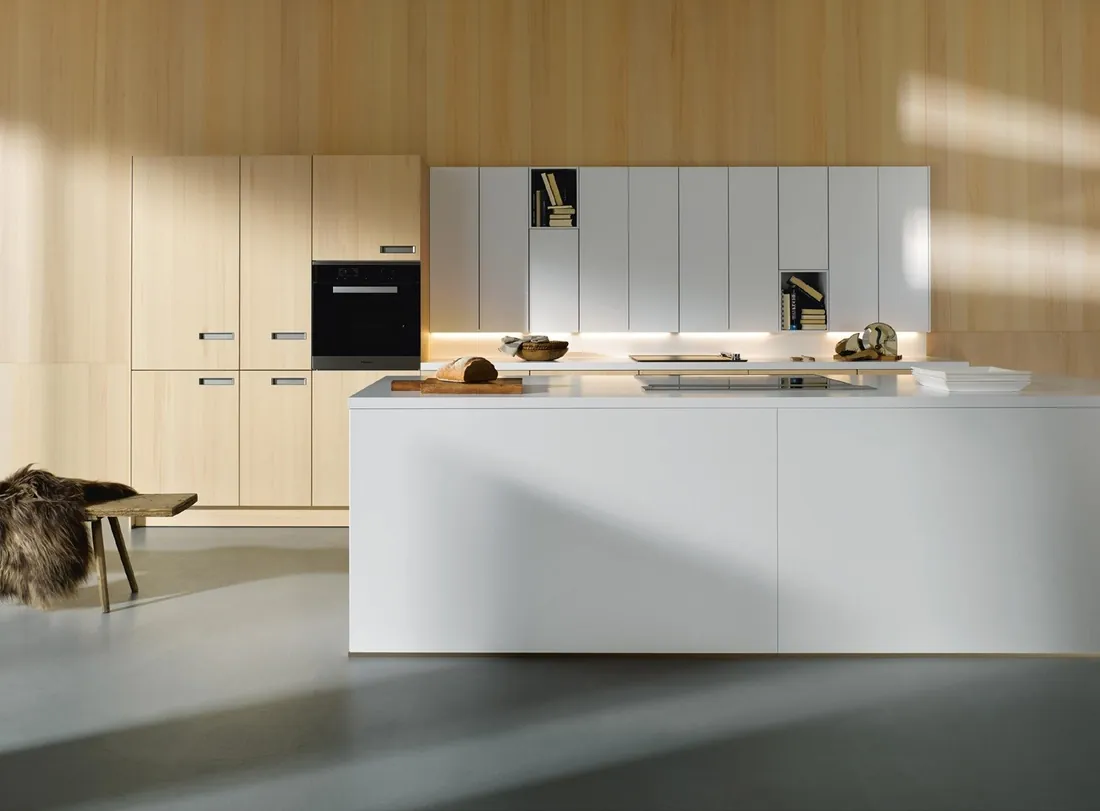 Open-plan kitchen with full-height pantry and panel-ready refrigeration, Hawaii residence