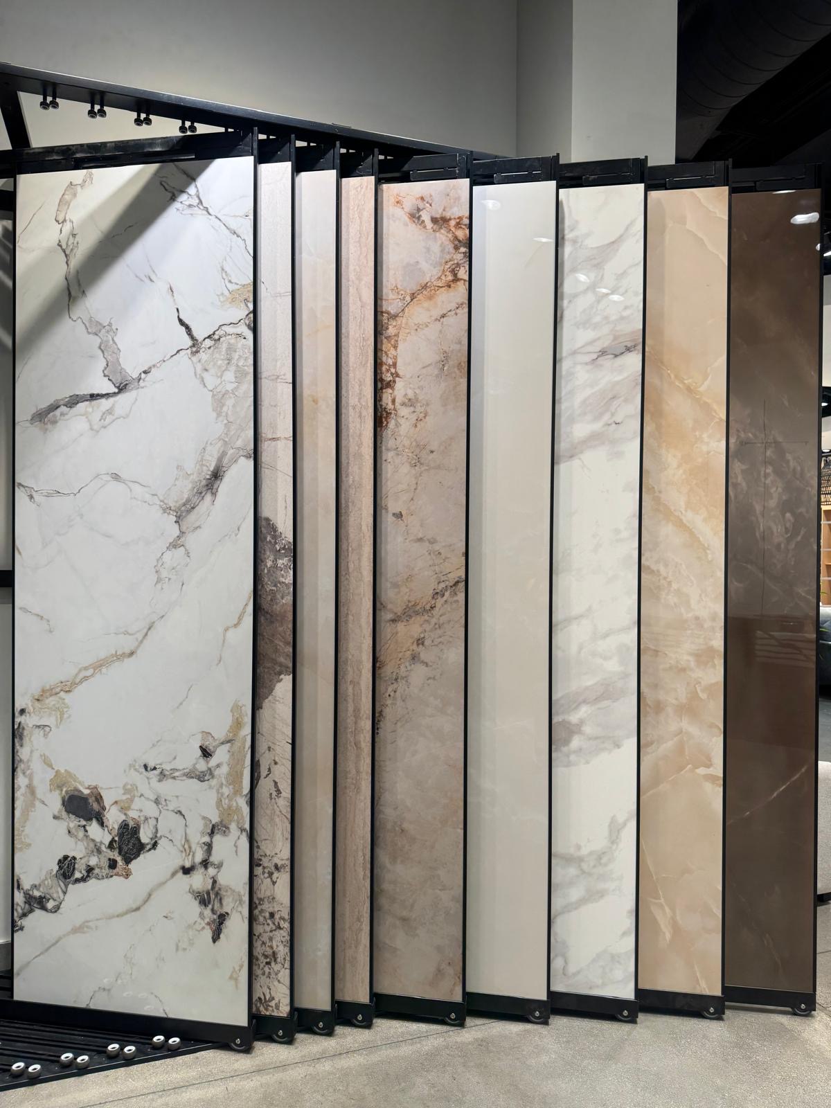 Flooring display at Ward Design Center showroom Kapolei