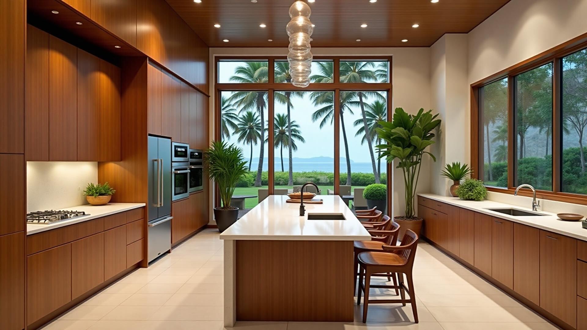 Modern Oahu kitchen remodel by Ward Design Center